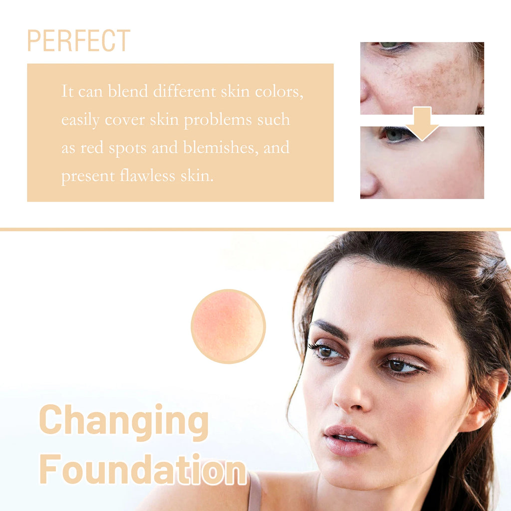 Eelhoe Color Changing Foundation SPF15 30ml – Hydrating Coverage Liquid Foundation SWANS