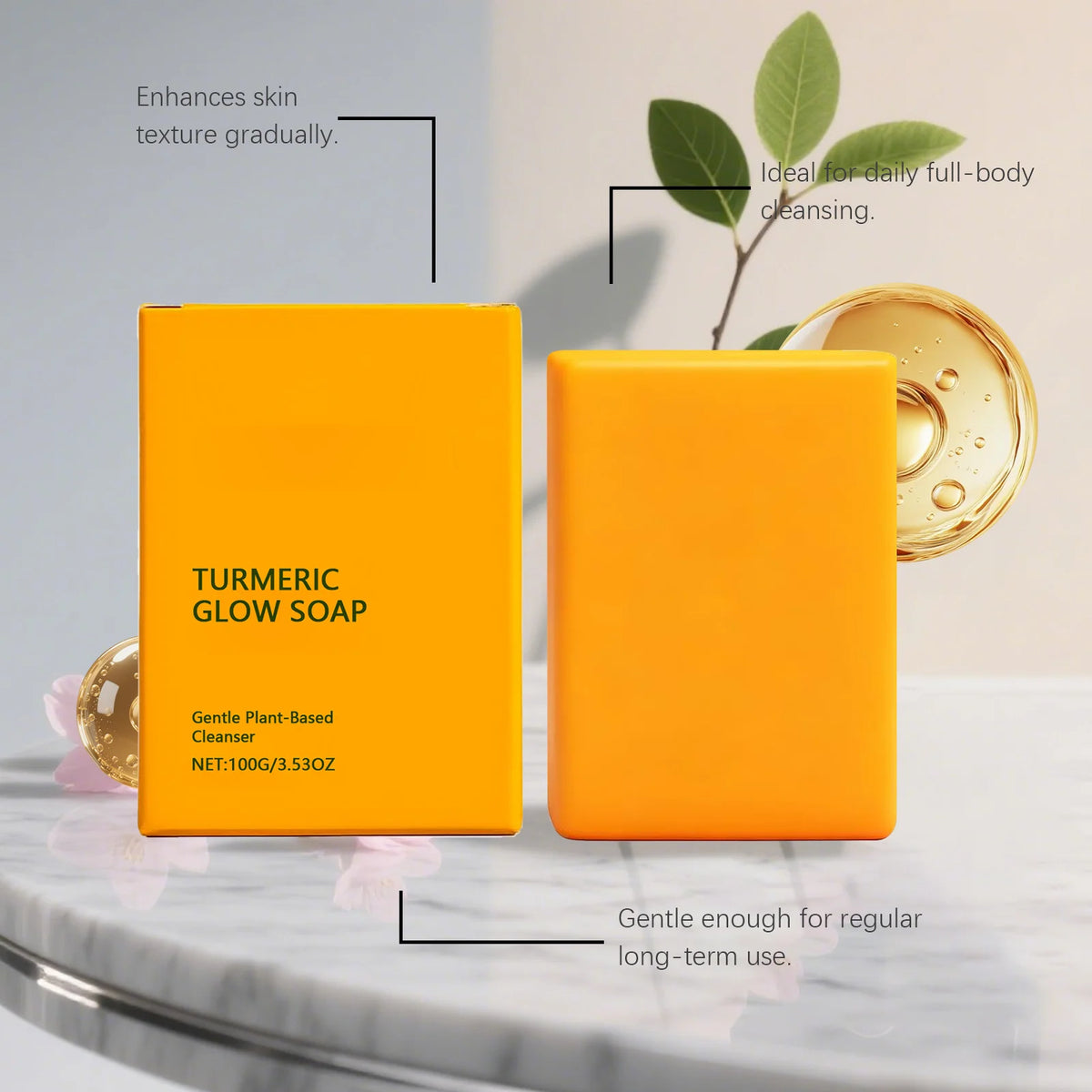 Turmeric Body Soap – Exfoliating, Moisturizing & Brightening Turmeric Body Soap SWANS