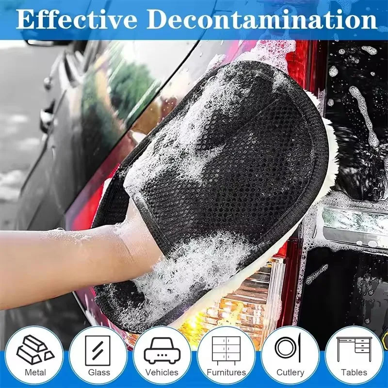 Microfiber Car Wash Mitt Gloves – 1/10 Pack Cleaning Sponge Car Wash Mitt SWANS