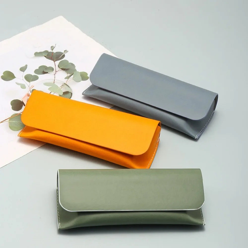 PU Leather Hard Shell Glasses Case – Unisex Protective Box Eyeglasses Case SWANS