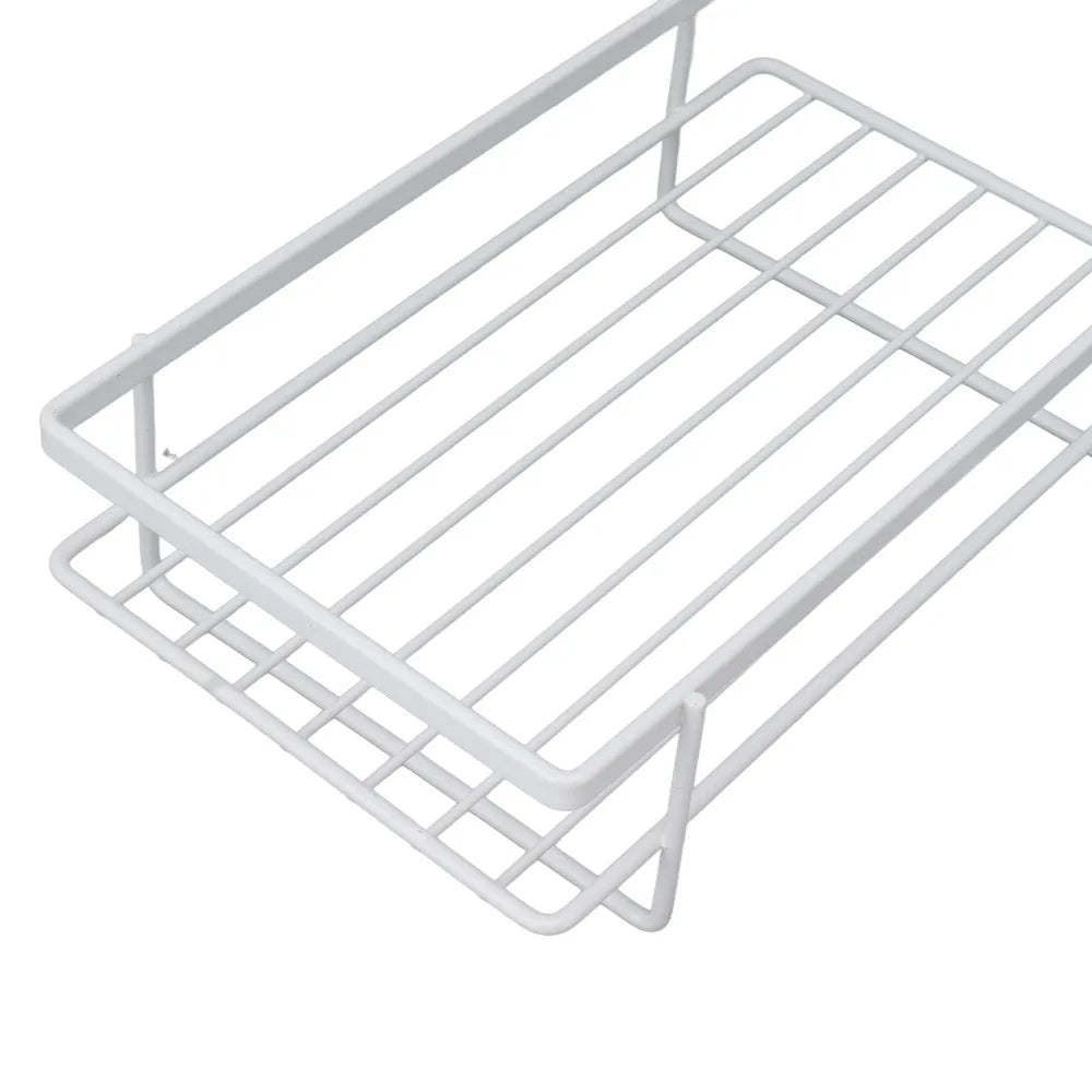 SWANS Iron Sponge Holder & Dish Drying Rack with Drain Pan Sink Sponge Organizer SWANS