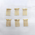 10-Pack 6-Teeth Metal Hair Comb Clips – DIY Jewelry Making Metal Hair Combs SWANS 10 PCS FJ