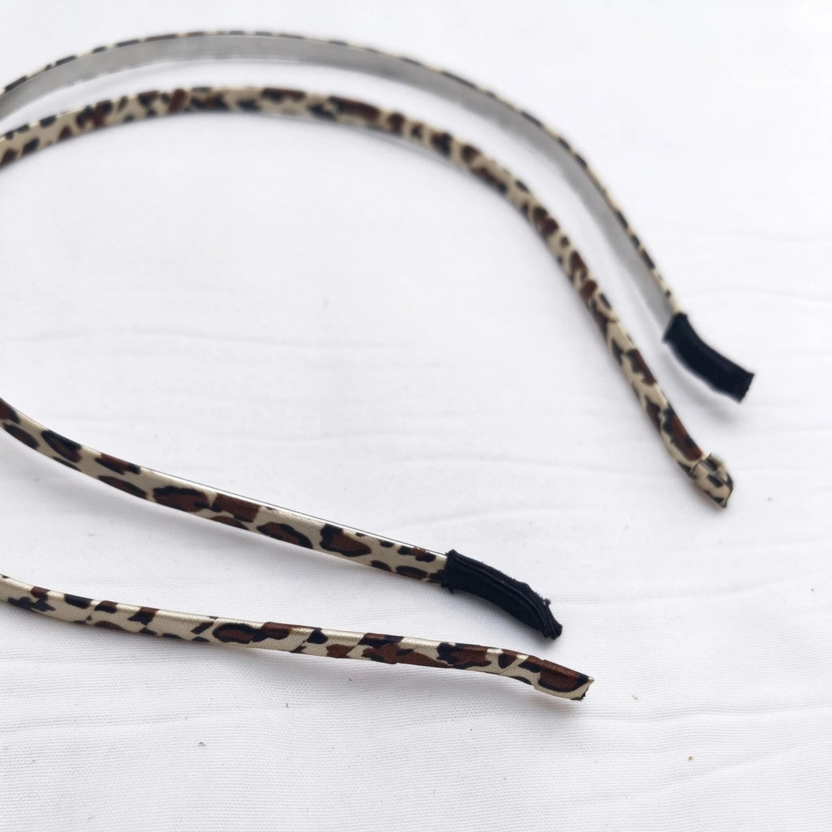 Women's Polka Dot & Leopard Fabric Headband Hair Hoop Fabric Headband SWANS