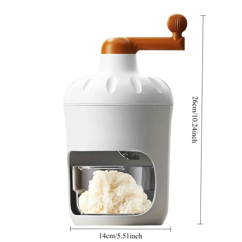 SWANS Hand Crank Ice Shaver – Manual Snow Cone Maker Manual Ice Shaver SWANS CF-TP001499