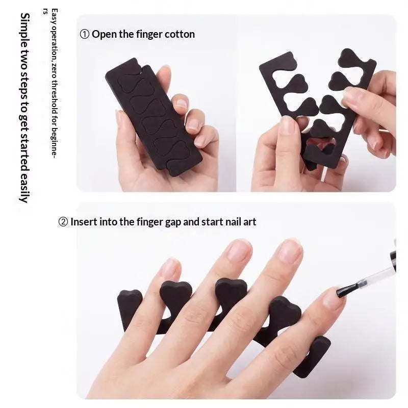 EVA Toe & Finger Separators – 2 Pairs Manicure Pedicure Tool Nail Art Separators SWANS