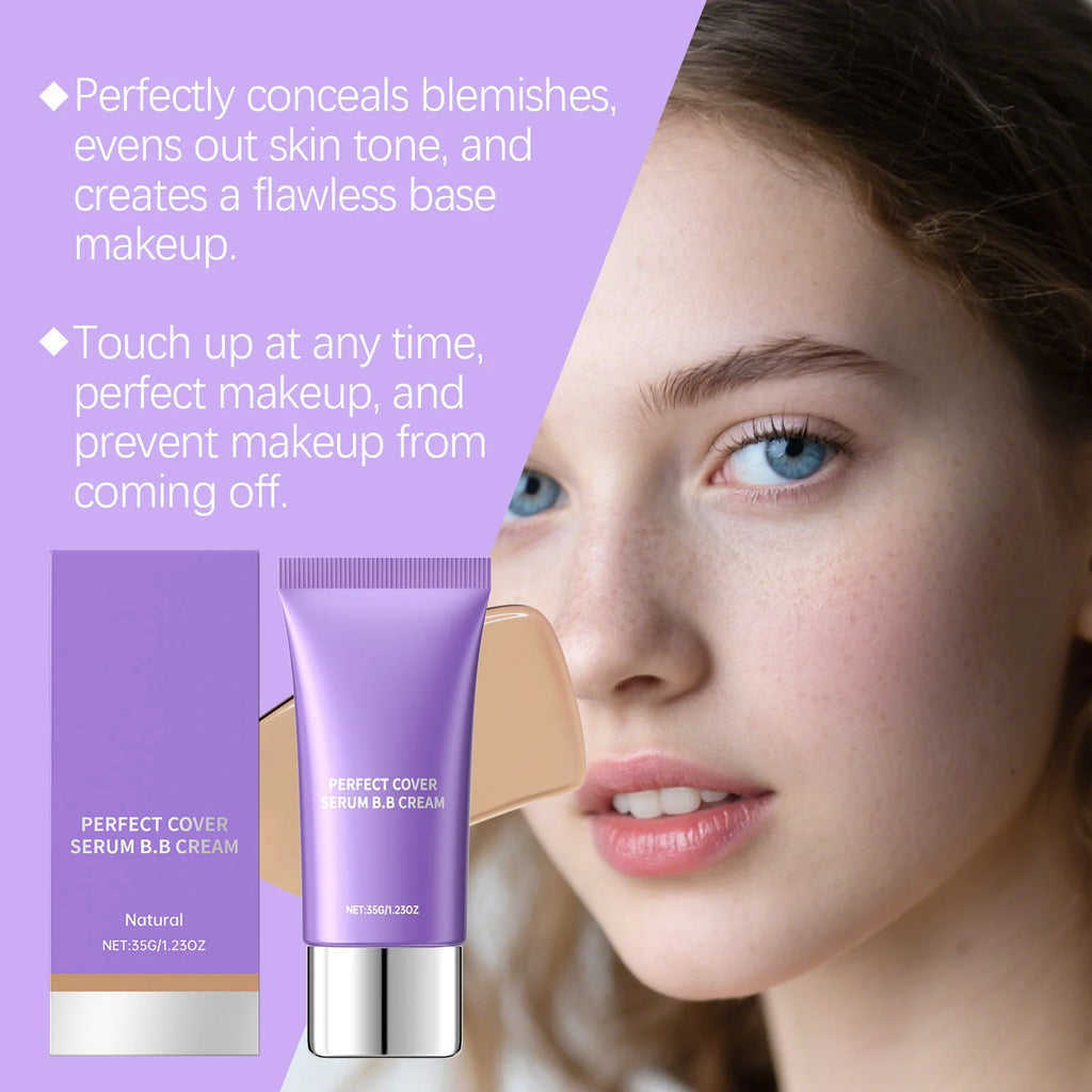 Natural BB Cream Concealer – Moisturizing Full Coverage Foundation BB Cream Foundation SWANS
