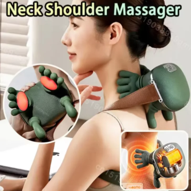 SWANS Rechargeable Neck & Shoulder Massager – Bionic Kneading Neck Shoulder Massager SWANS