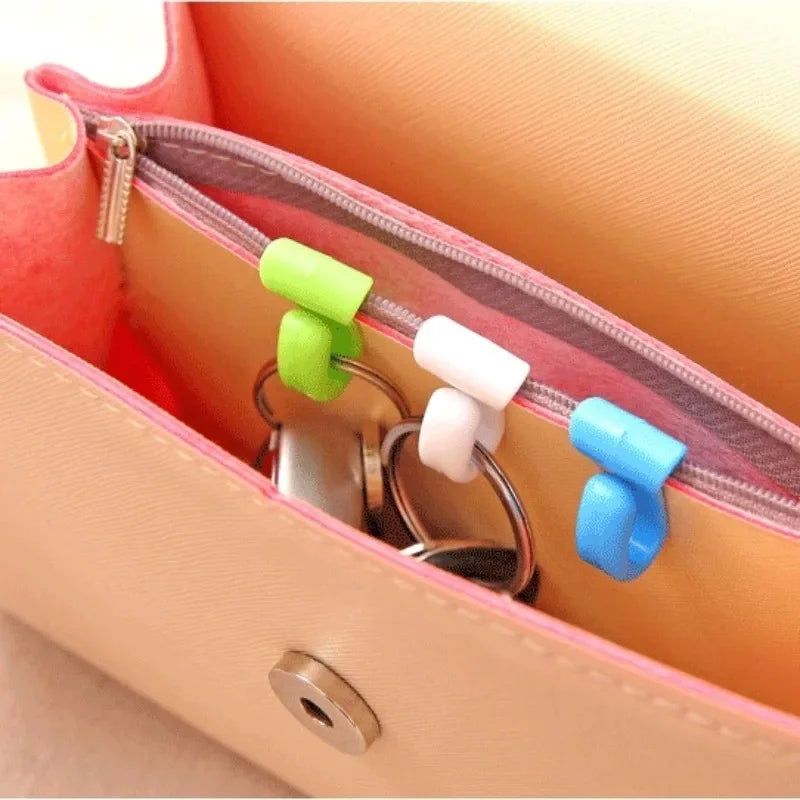 SWANS 2-Pack Mini Bag Clip & Anti-Lost Key Hook Organizer Bag Clip Organizer SWANS