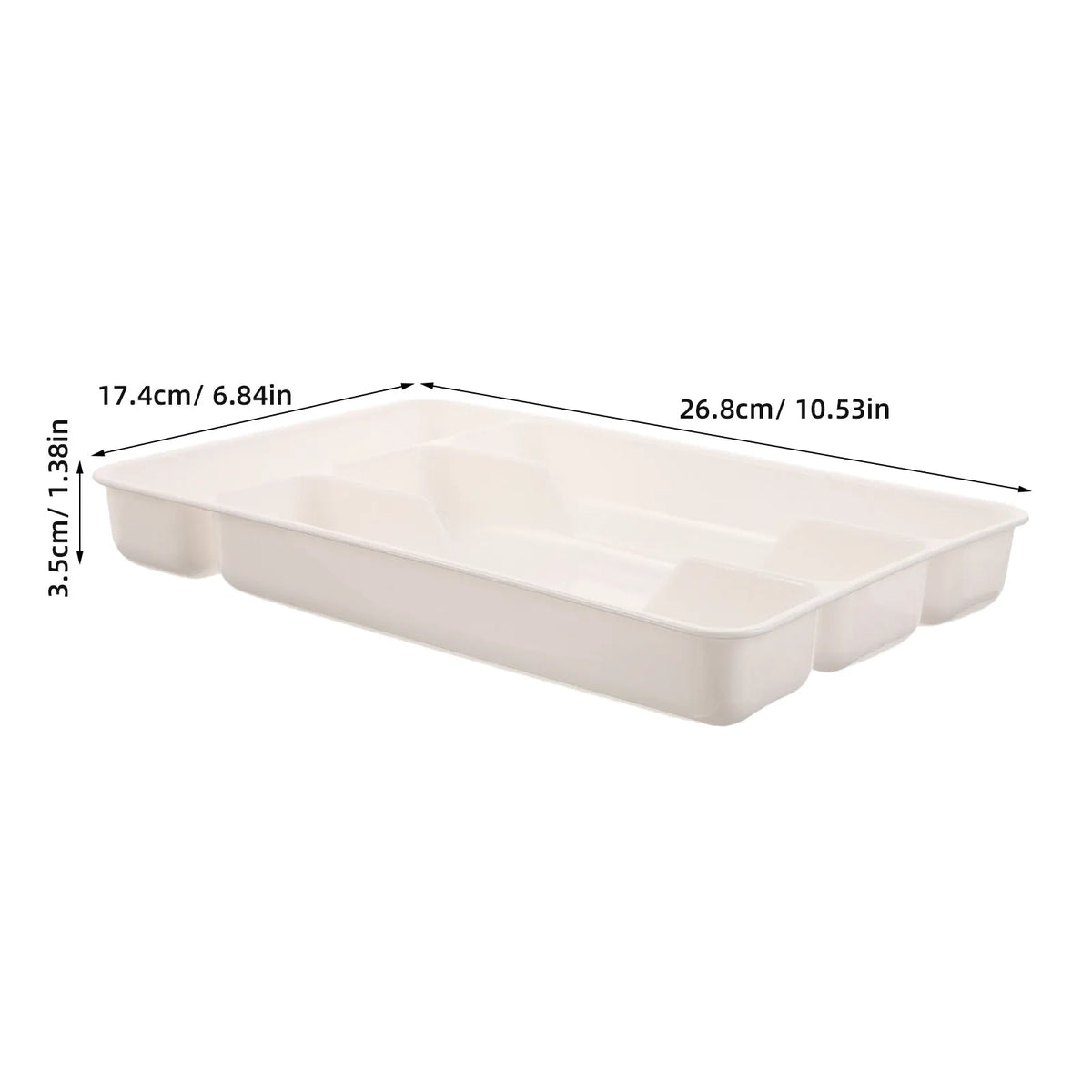 2-Pack Stackable Cutlery Organizer Tray | Utensil Storage Utensil Organizer Tray SWANS