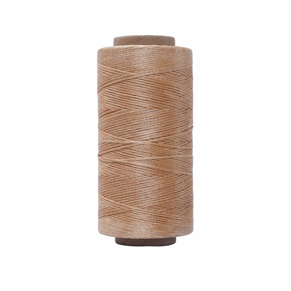 Waxed Thread Cord 0.8MM 260M – Leather & DIY Craft String Waxed Craft Thread SWANS Light yellow