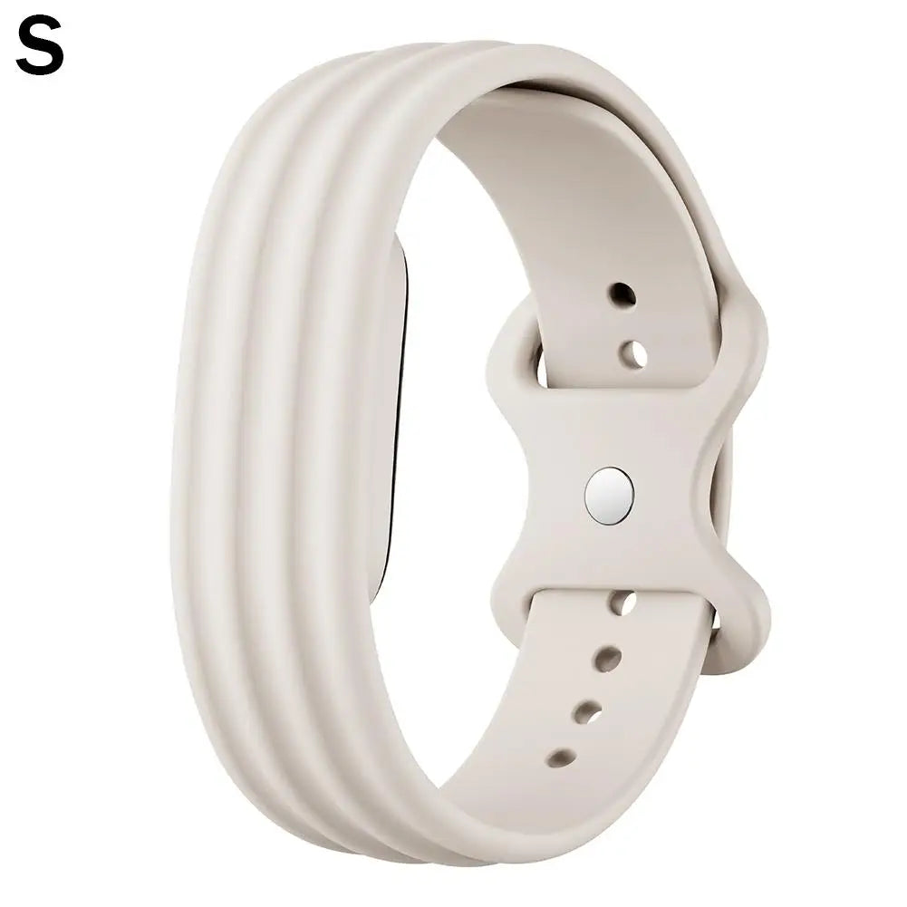 Silicone Sport Watch Band for Google Fitbit Air – Adjustable Smartwatch Band SWANS starlight S