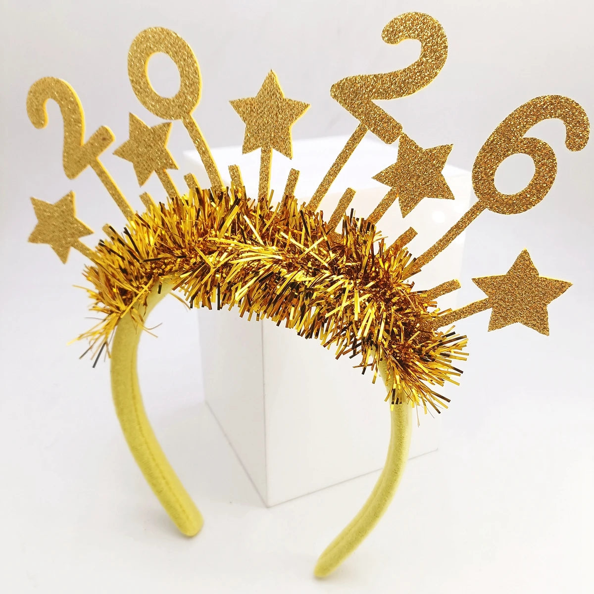 2026 New Year Christmas Glitter Headband | Festive Party Prop Festive Party Headband SWANS 02