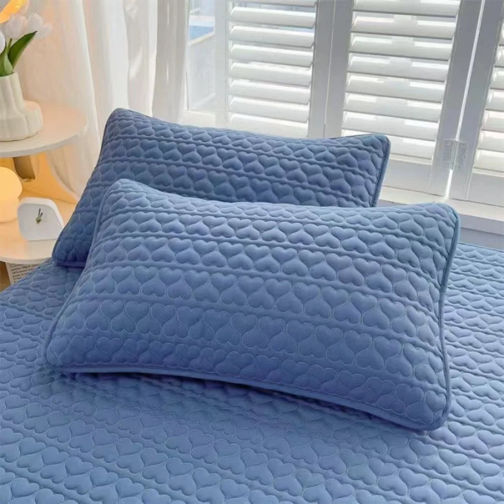 Waterproof Anti-Mite Pillowcase – Sweat-Proof Polyester Cover Protective Pillowcase SWANS Blue