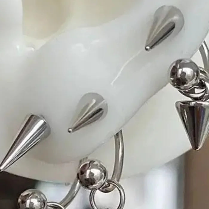 Gothic Spike Drop Stud Earring – Y2K Cartilage Piercing Gothic Stud Earring SWANS