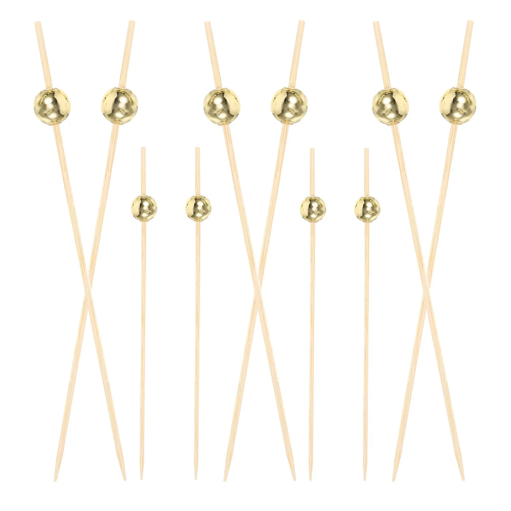 100-Pack Bamboo Fruit Picks – Eco-Friendly Party Appetizer Skewers Party Appetizer Picks SWANS