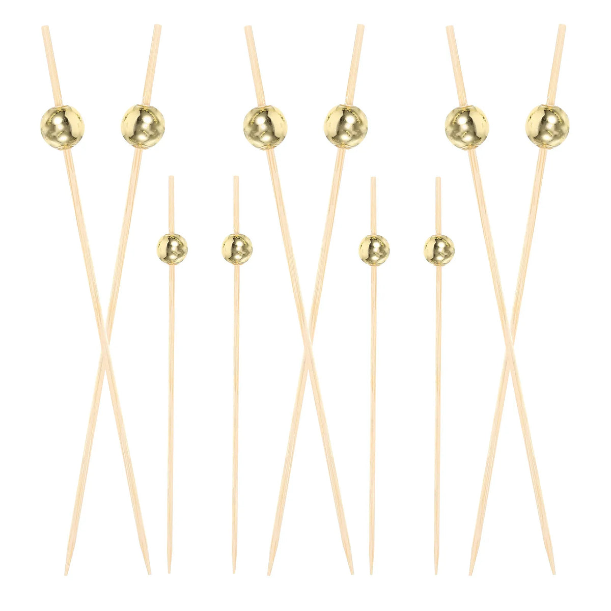 100-Pack Bamboo Fruit Picks – Eco-Friendly Party Appetizer Skewers Party Appetizer Picks SWANS