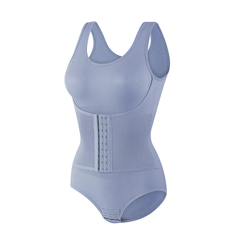 Women's Tummy Control Bodysuit Shapewear – Butt Lifter Shapewear Bodysuit SWANS 1pcs Light Blue L
