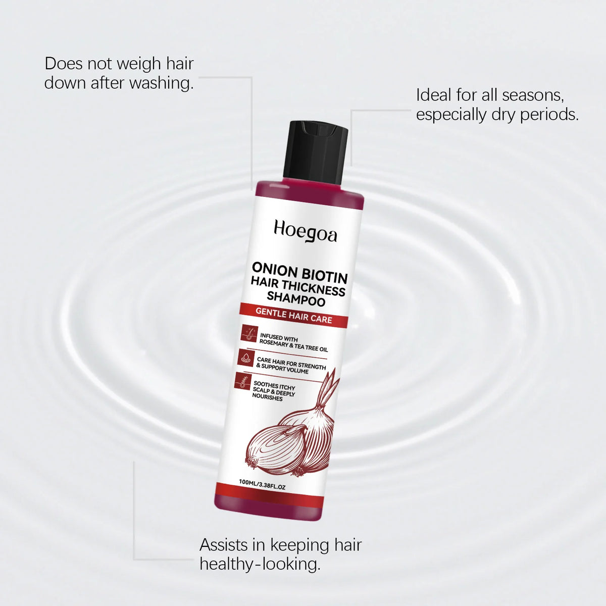HOEGOA Onion Biotin Volumizing Shampoo 100ml All Hair Volumizing Shampoo SWANS