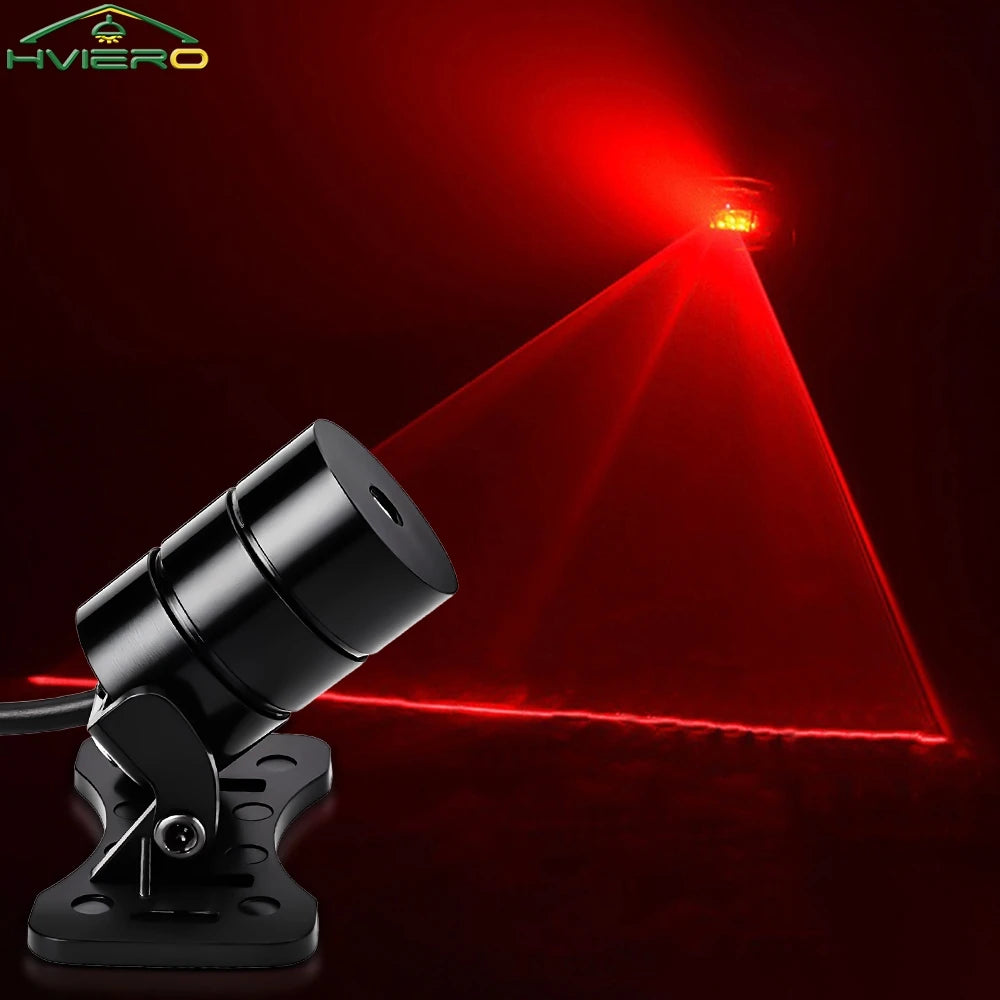 HVIERO 12V Red Laser Strobe Tail Fog Warning Light for Cars Laser Warning Fog Light SWANS