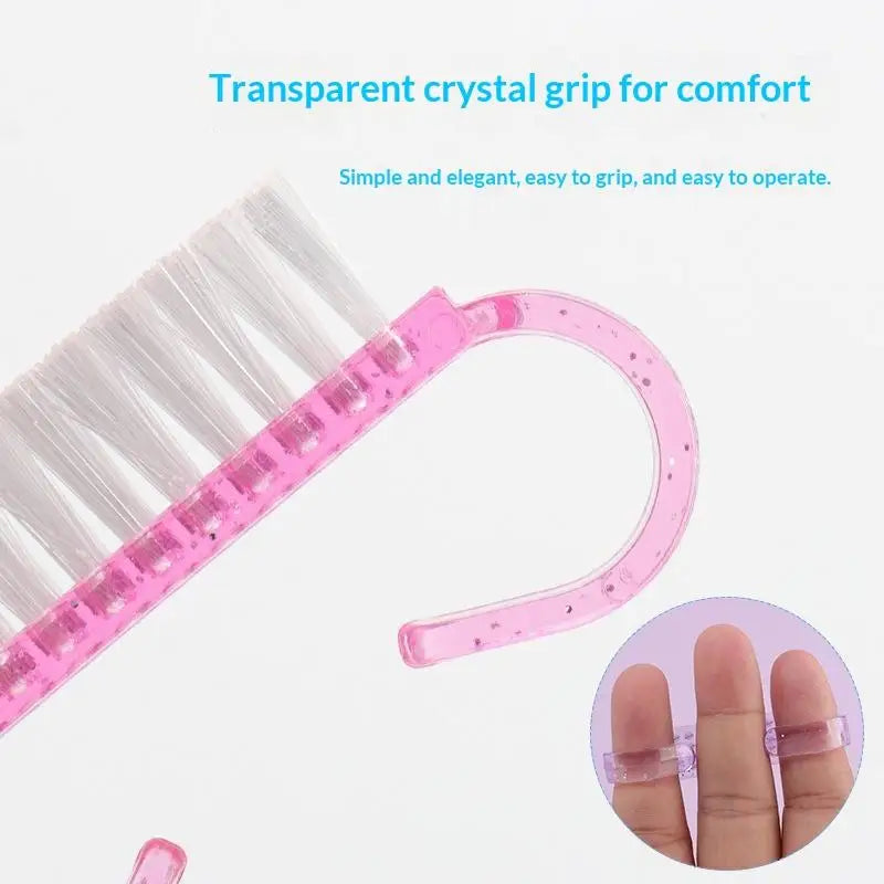 5-Pack Nail Cleaning Brushes – Soft Bristles, Ergonomic Handle Nail Cleaning Brush SWANS