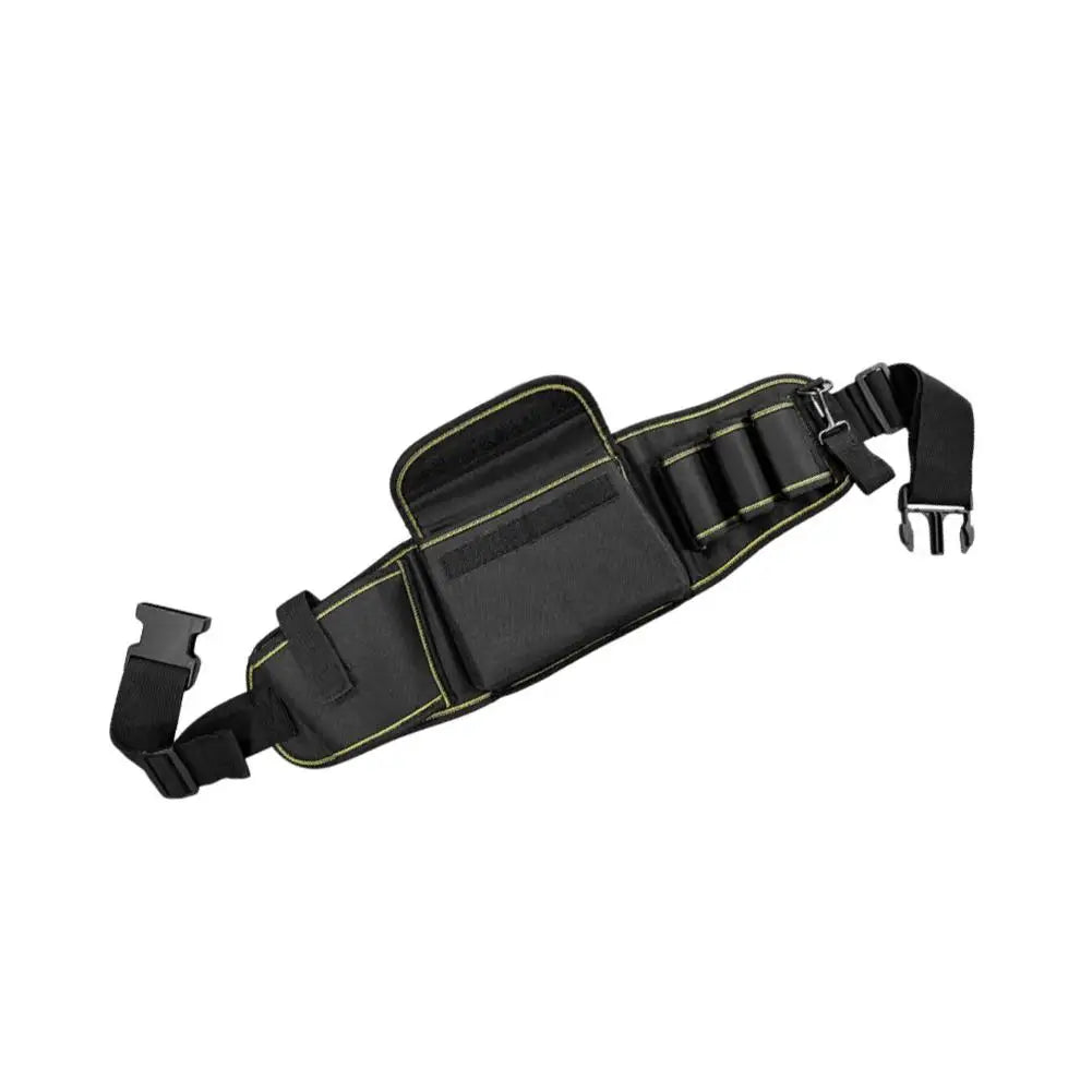 Waterproof Oxford Waist Tool Bag – Multi-Pocket Drill Pouch Waist Tool Bag SWANS Black