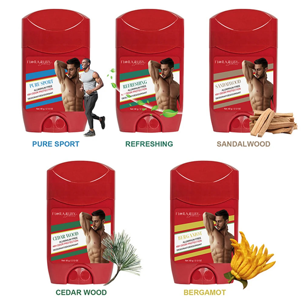 Men's Deodorant Stick – 5 Scents, Long-Lasting Freshness 60g Men's Deodorant Stick SWANS