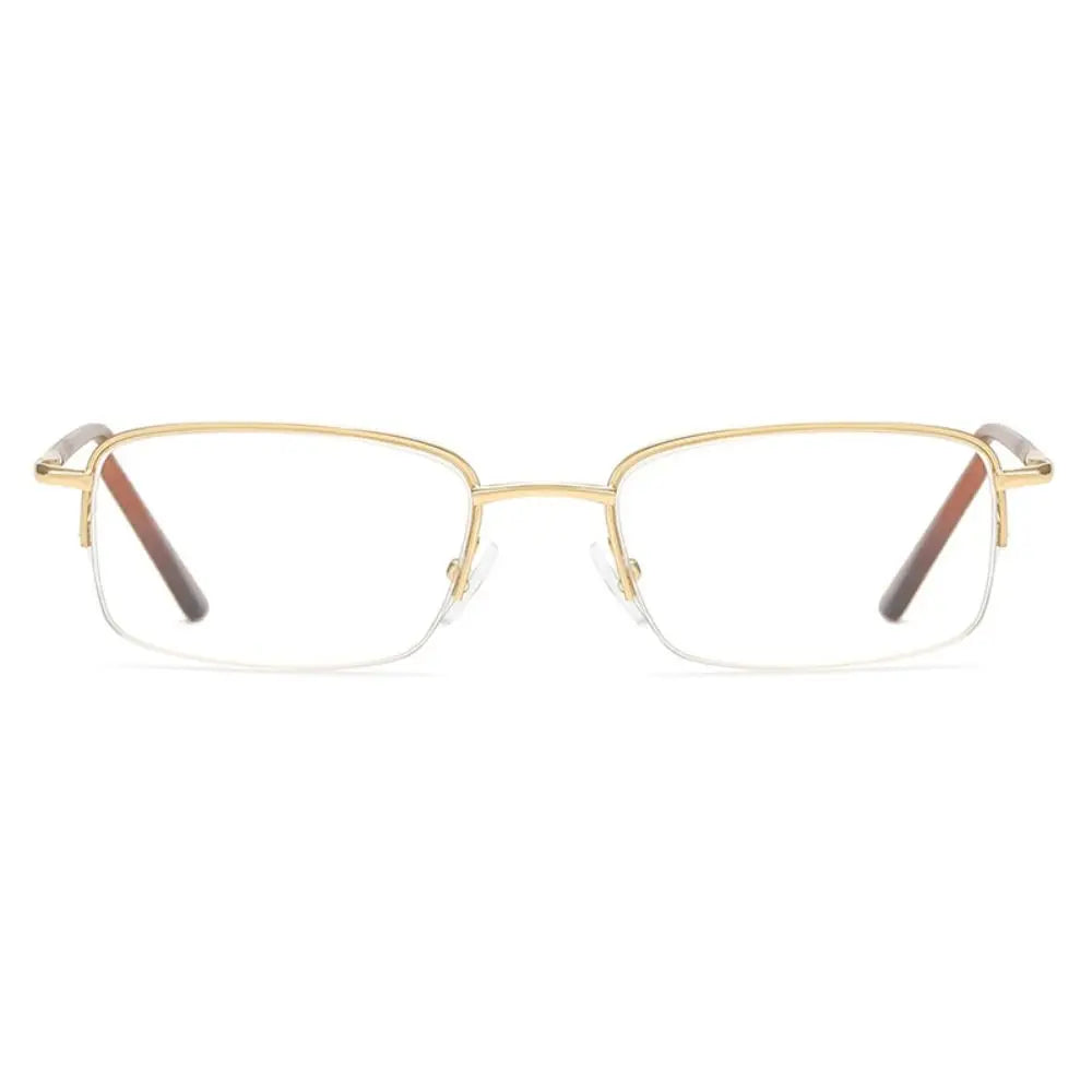 Ultralight Metal Square Reading Glasses Unisex +0.50–+4.00 Reading Glasses SWANS