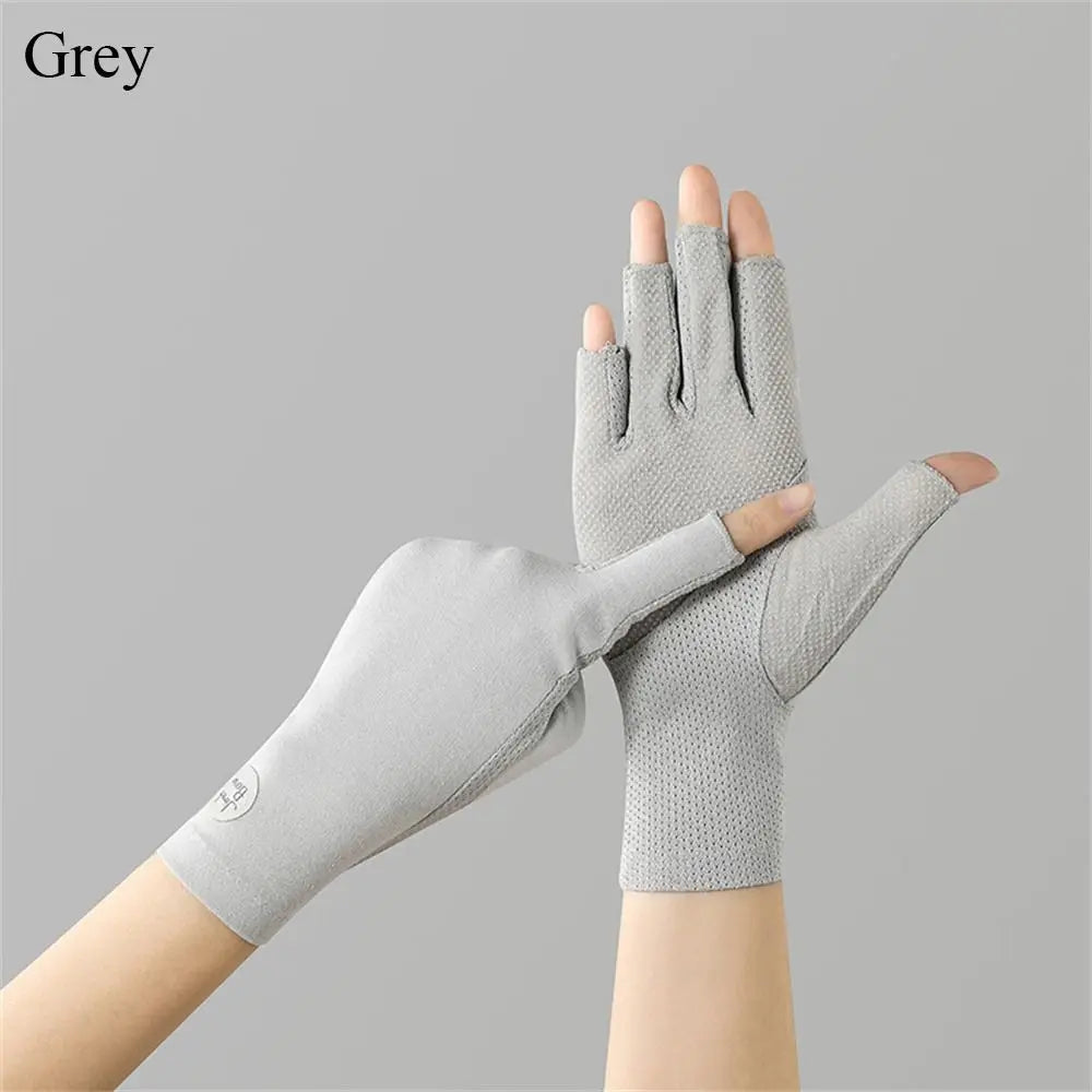 SWANS UV Sun Protection Gloves – Touchscreen Anti-Slip Unisex Sun Protection Gloves SWANS grey