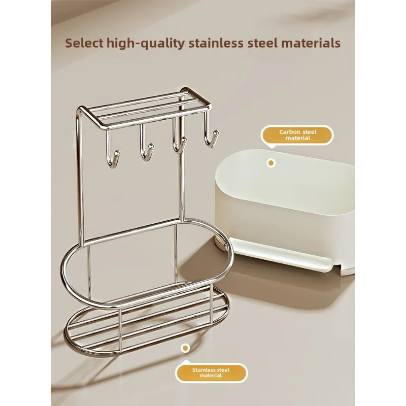 SWANS Stainless Steel Dishcloth Drain & Sink Storage Rack Kitchen Storage Rack SWANS