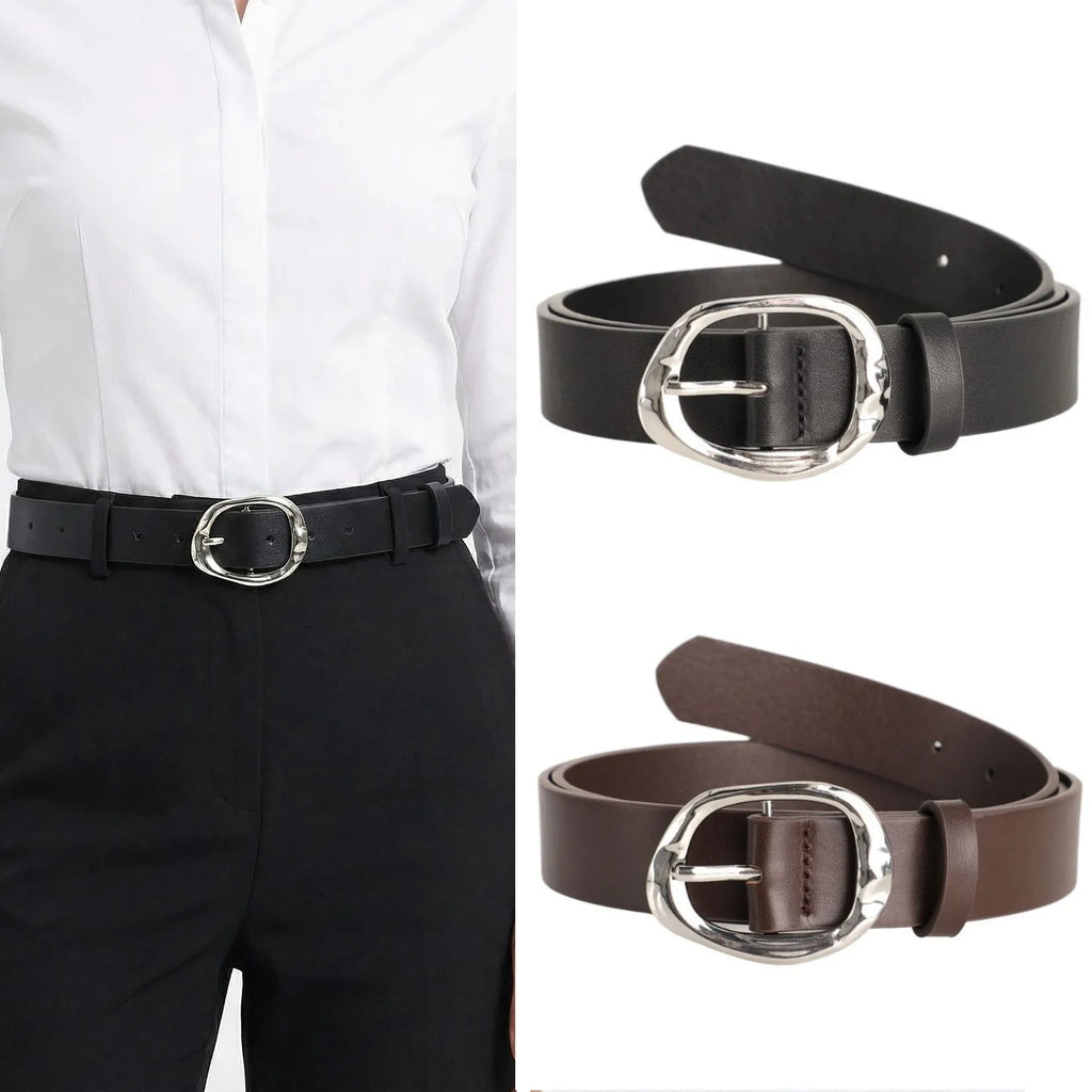 Unisex Fashion Belt Metal Needle Buckle – Casual & Formal Wear Fashion Belt SWANS