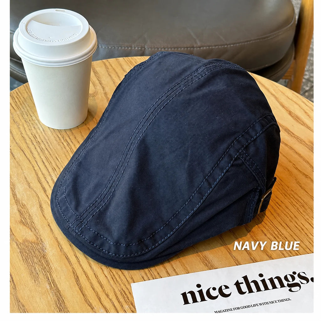 Retro Newsboy Flat Cap – Foldable Unisex Beret Sun Visor Newsboy Flat Cap SWANS