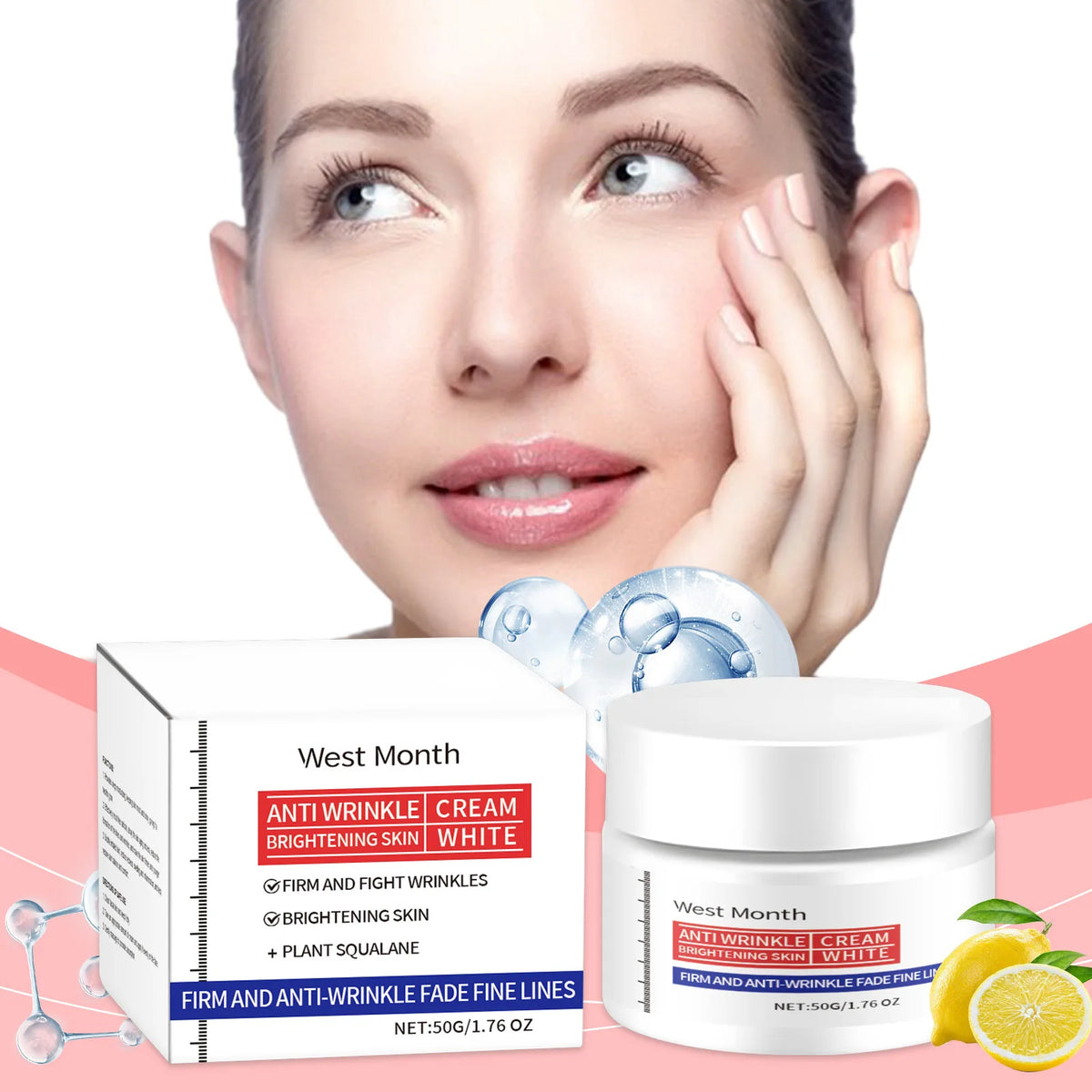 WEST MONTH Brightening Face Cream – Moisturizing & Firming 50g Brightening Face Cream SWANS