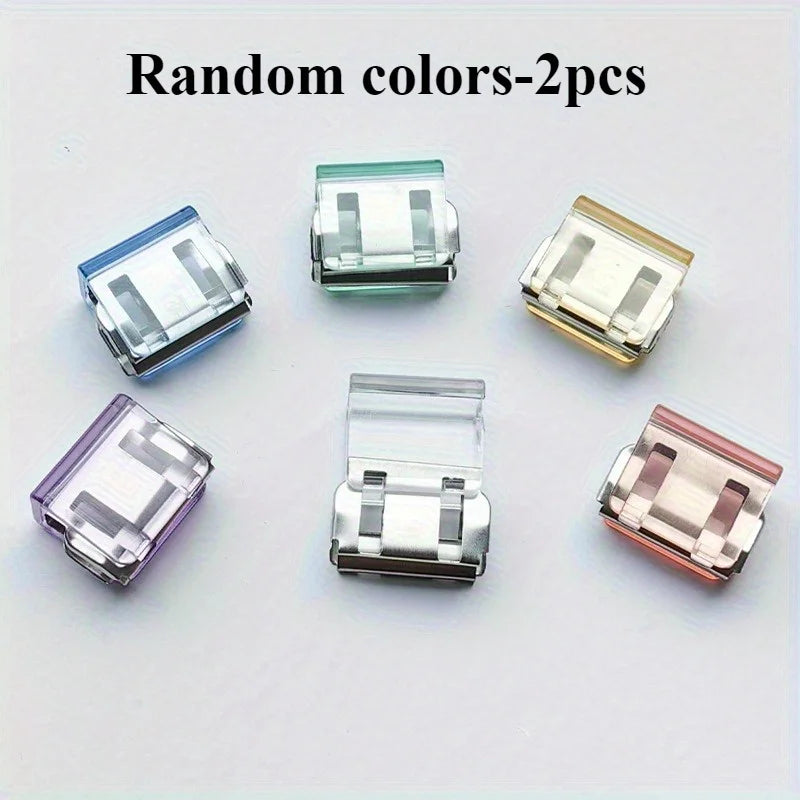 Trouser Leg Fixing Clips – Hidden No-Sew Buckle Closure Trouser Leg Clips SWANS Random colors 2pcss