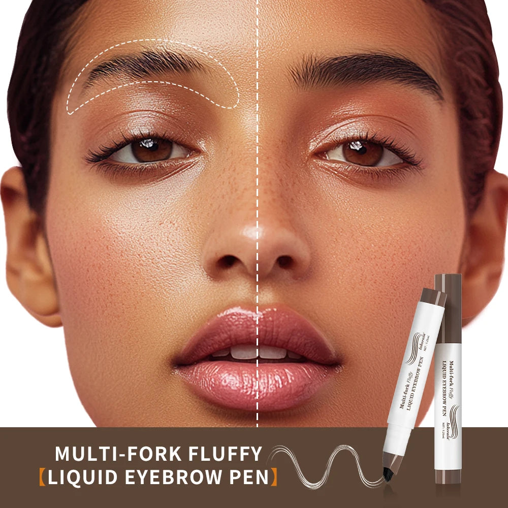 4D Microblading Eyebrow Pen – Waterproof Fork Tip Brow Pencil Eyebrow Pen SWANS