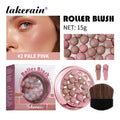 Lakerain Roller Blush – Shimmer Powder Beads, Long-Lasting Blush Powder SWANS Pale Pink