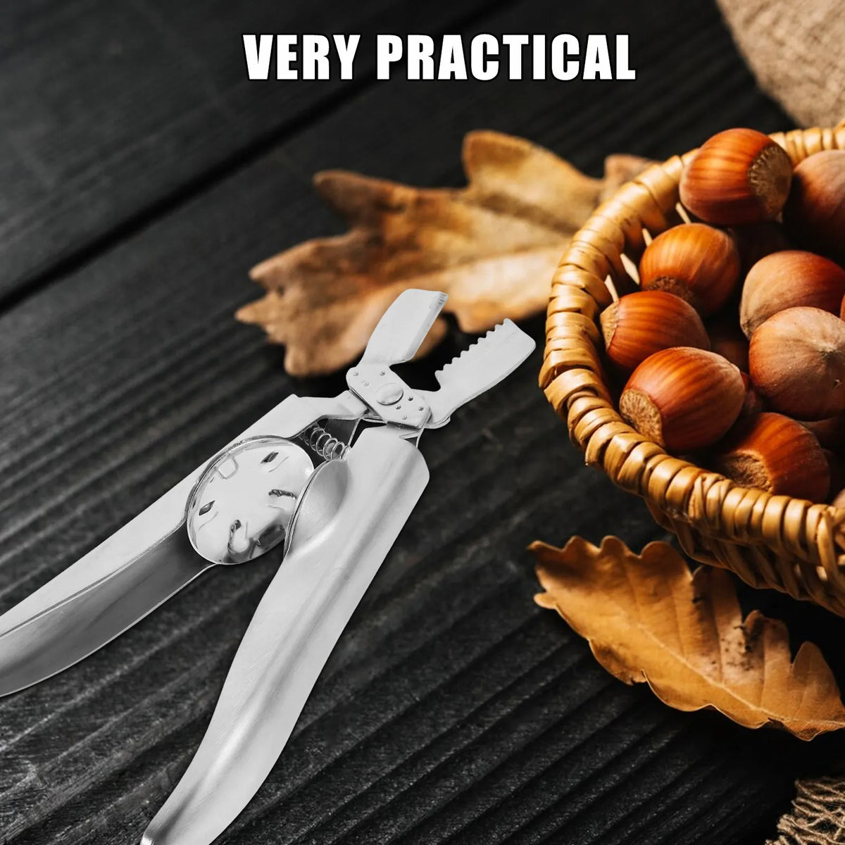 304 Stainless Steel Chestnut Opener & Nut Cracker Plier Tool Nut & Seafood Cracker SWANS