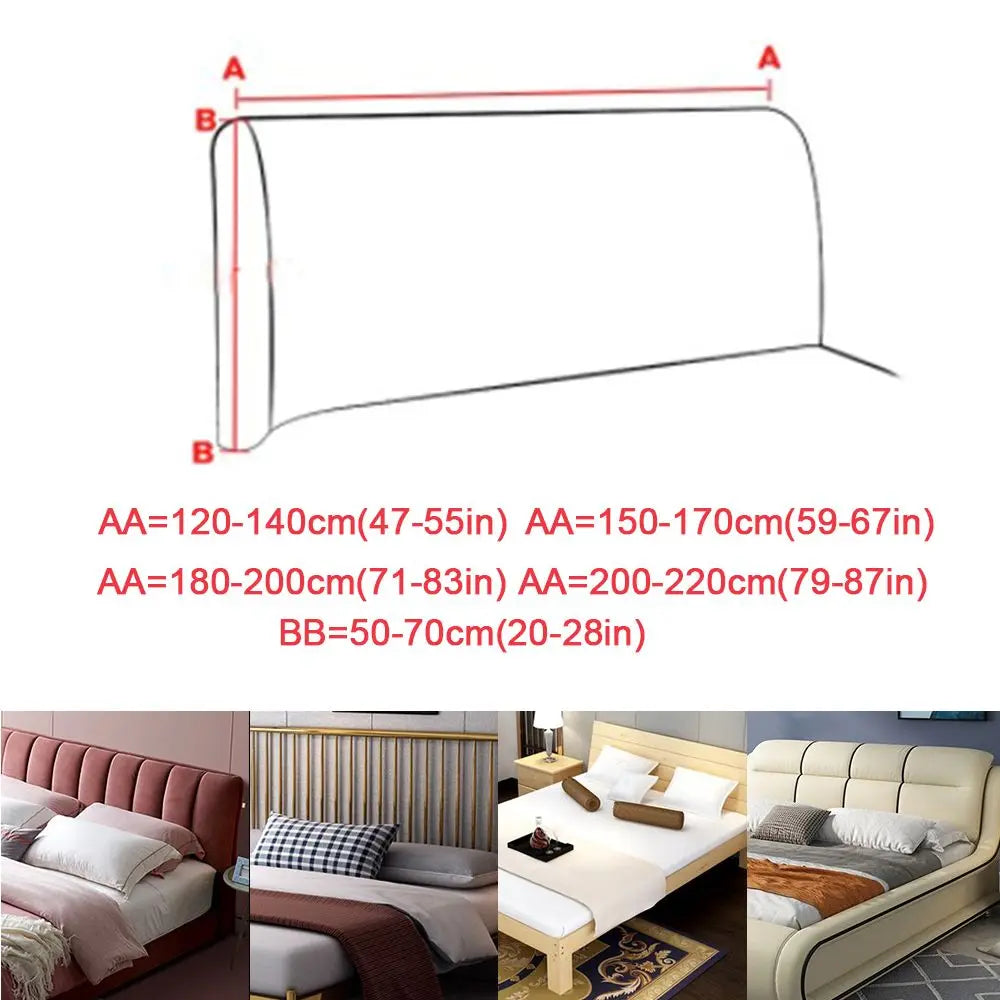 Thickened Bed Headboard Cover – Dustproof Polyester Slipcover Headboard Slipcover SWANS