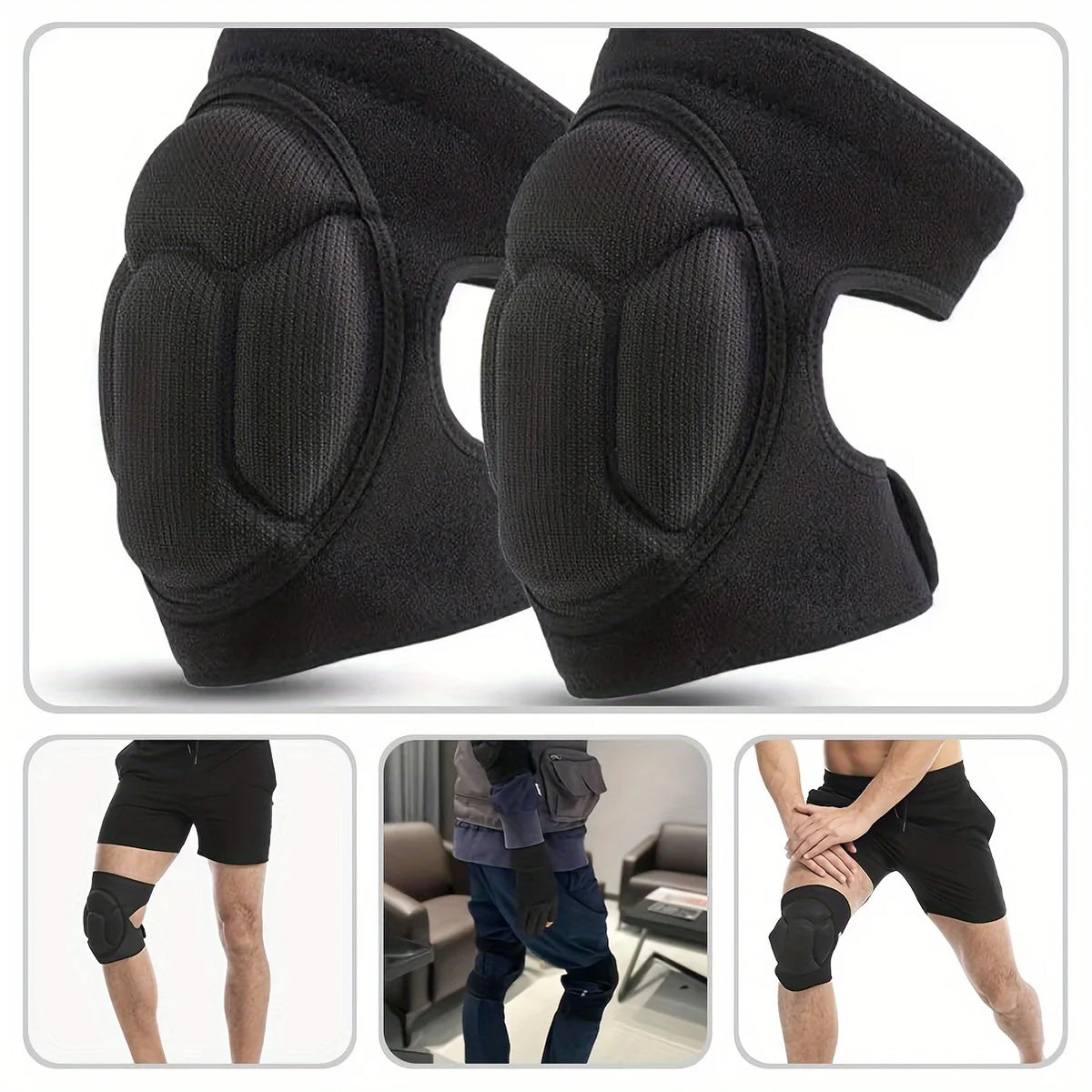 Turtle Shell Sponge Knee Pads – Dance, Skiing & Cycling Sports Knee Pads SWANS