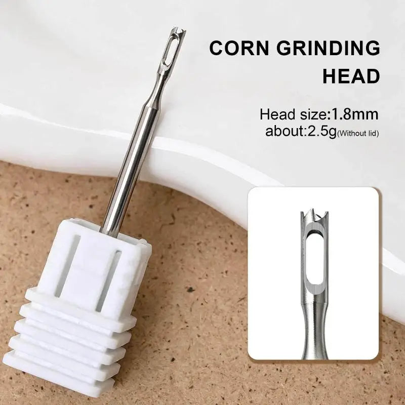 Stainless Steel Pedicure Drill Bit – Cuticle & Dead Skin Remover Pedicure Drill Bit SWANS A1