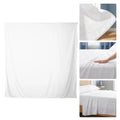 King Size White Flat Sheet – Soft Cooling Hotel Top Sheet Flat Bed Sheet SWANS Default Title