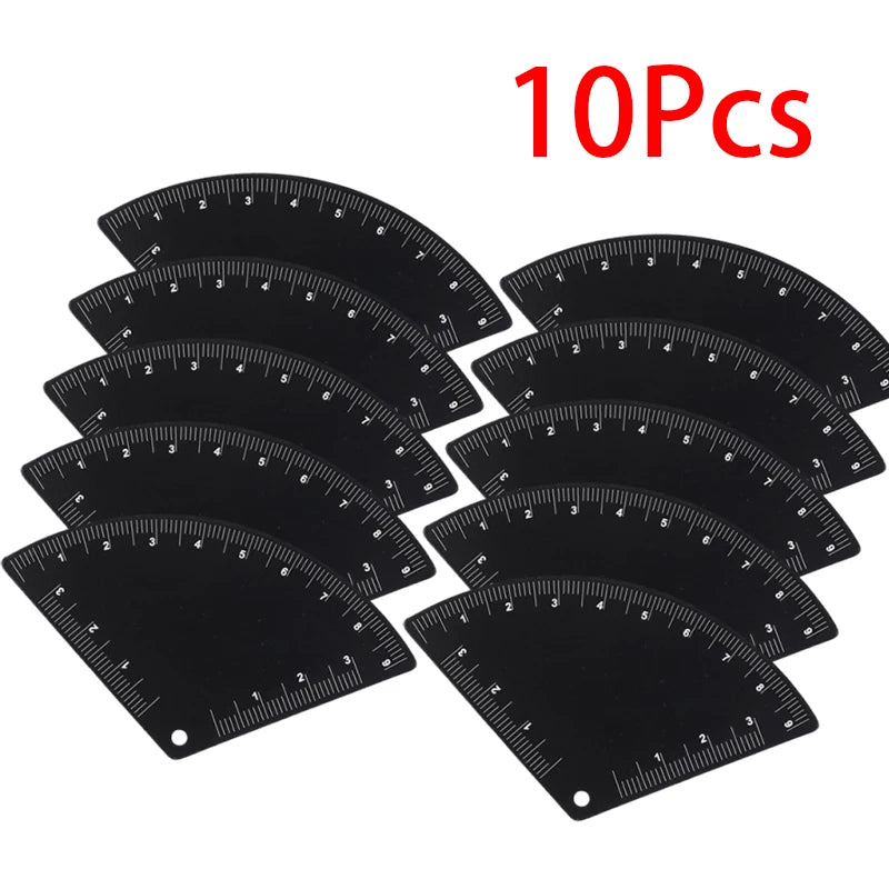 Eyebrow Mapping Ruler Microblading Guide Tool 5/10 Pack Eyebrow Mapping Ruler SWANS black 10Pcs A1