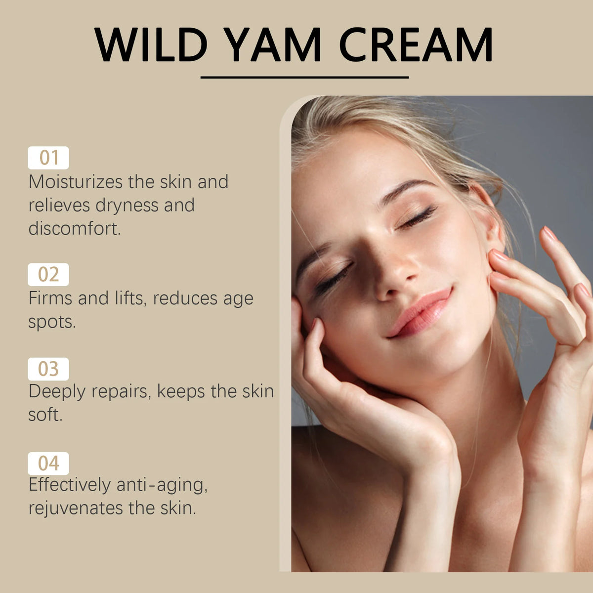 Wild Yam Body Cream – Moisturizing, Brightening & Smoothing Body Moisturizing Cream SWANS