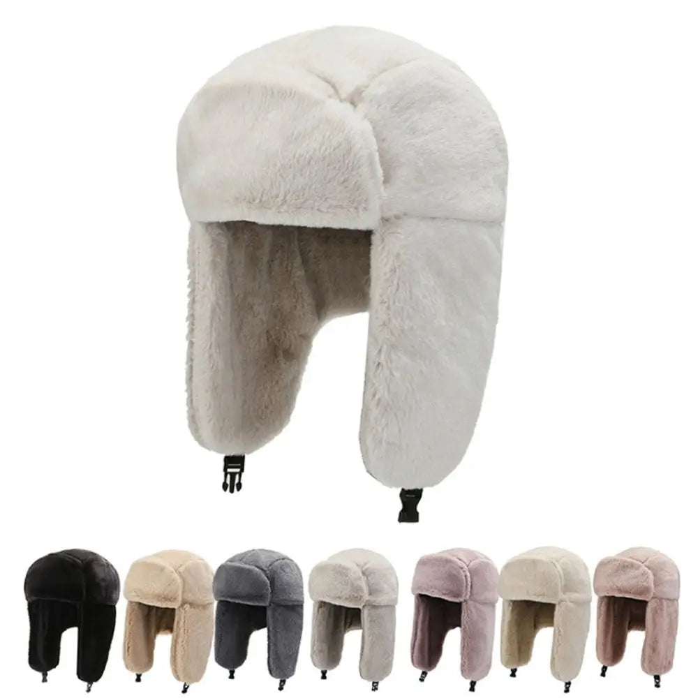 Windproof Russian Ushanka Bomber Hat – Unisex Winter Cap Winter Bomber Hat SWANS