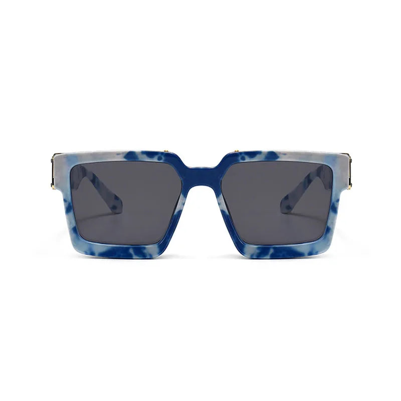 TOYEARN Oversized Square Sunglasses UV400 Mirror Shield Fashion Sunglasses SWANS