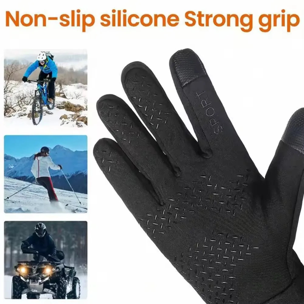 GAFASTWO Winter Touchscreen Fleece Gloves – Warm & Windproof Winter Knit Gloves SWANS