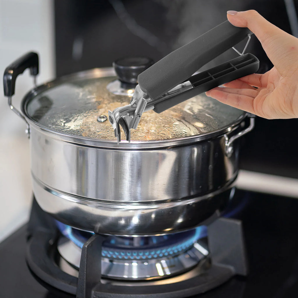 Stainless Steel Hot Plate Gripper – Anti-Scald Bowl & Pan Lifter Kitchen Plate Gripper SWANS