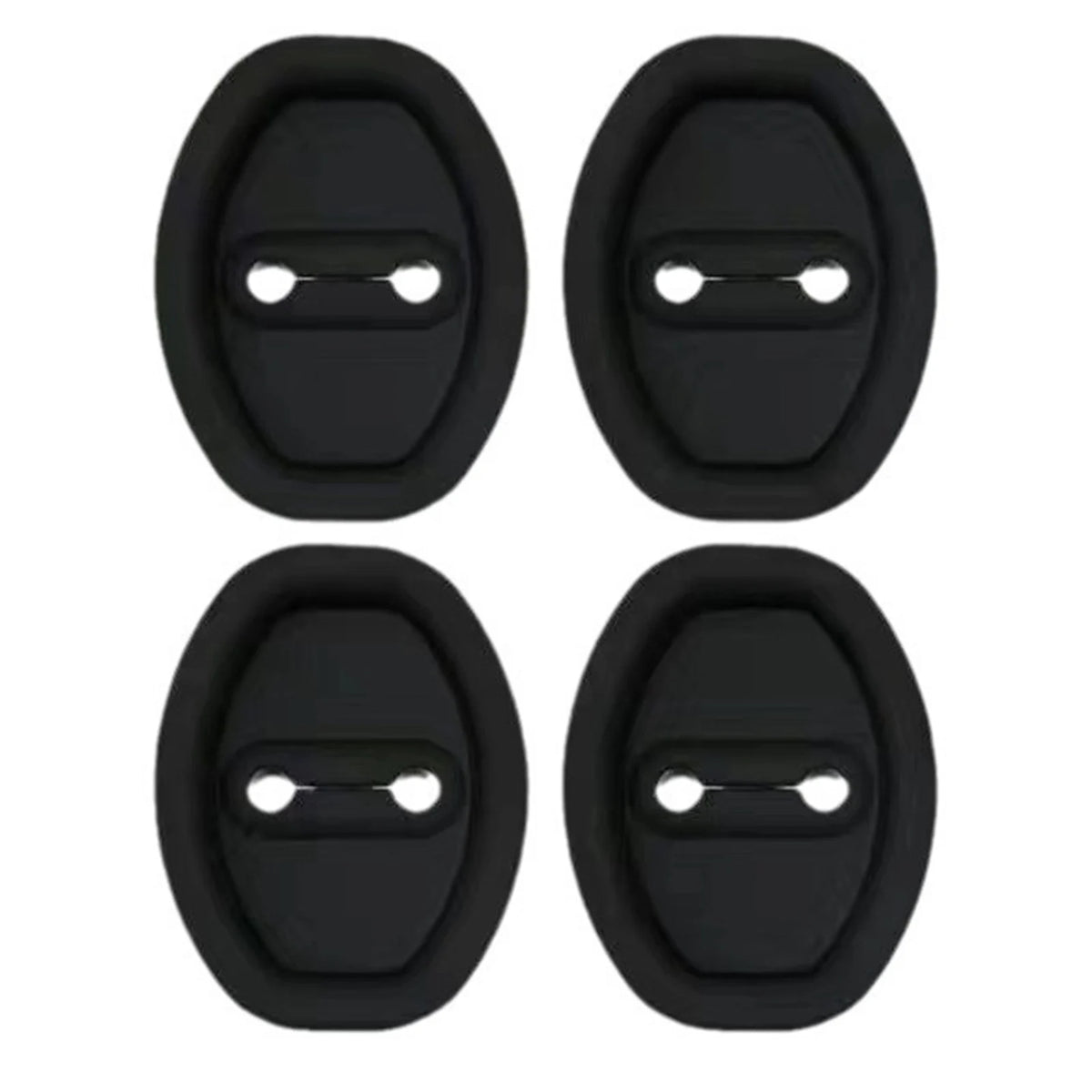 Silicone Car Door Latch Buckle Protector 4-Pack | Cushion Pad Car Door Protector SWANS Black 4pcs
