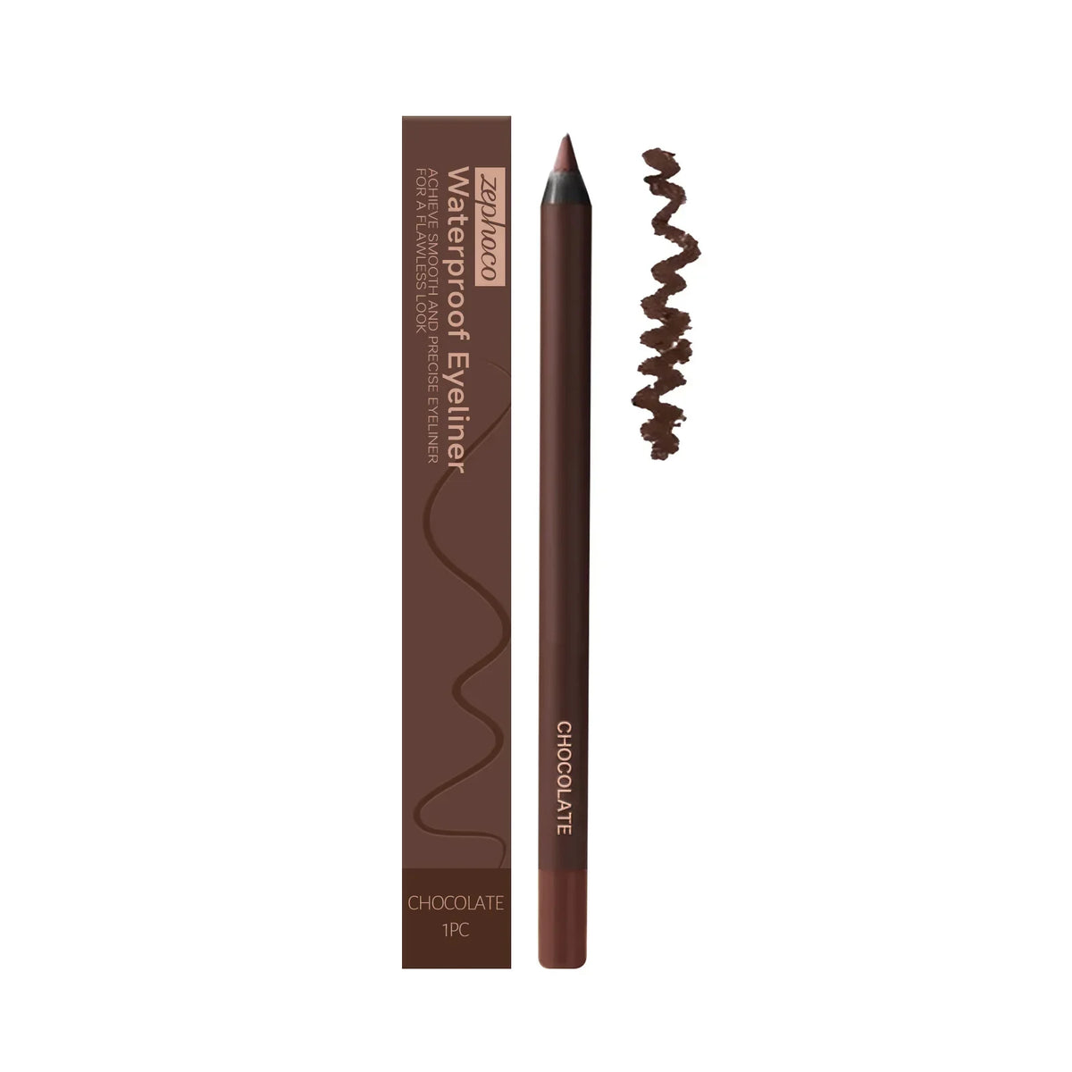 Zephoco Plum Eyeliner Pencil – Waterproof Creamy Gel Liner Gel Eyeliner Pencil SWANS 1PC Choc