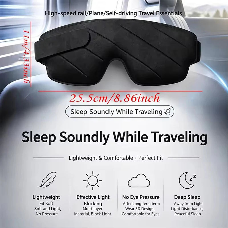 SWANS 3-Pack Contoured Sleep Eye Mask – Light Blocking Sleep Eye Mask SWANS