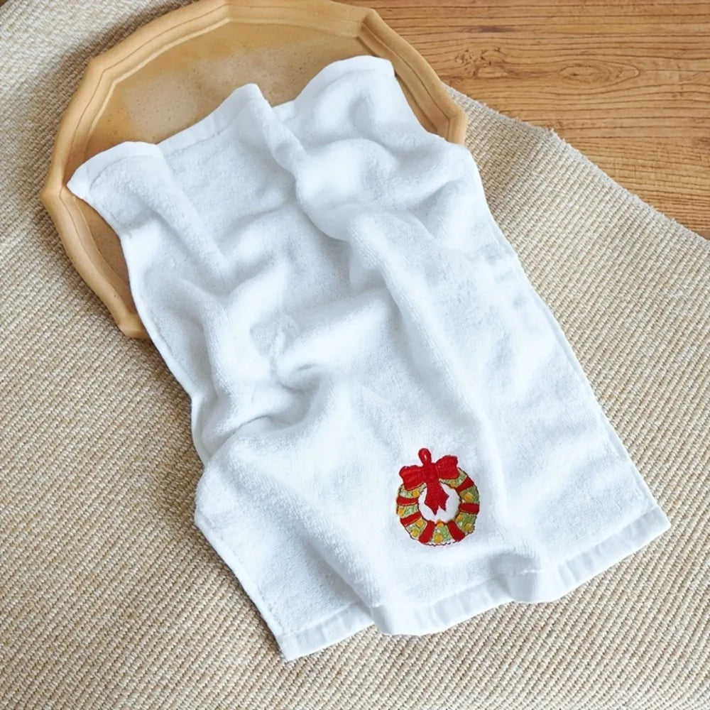 Vintage Christmas Towels – Santa & Reindeer Holiday Design Holiday Kitchen Towels SWANS